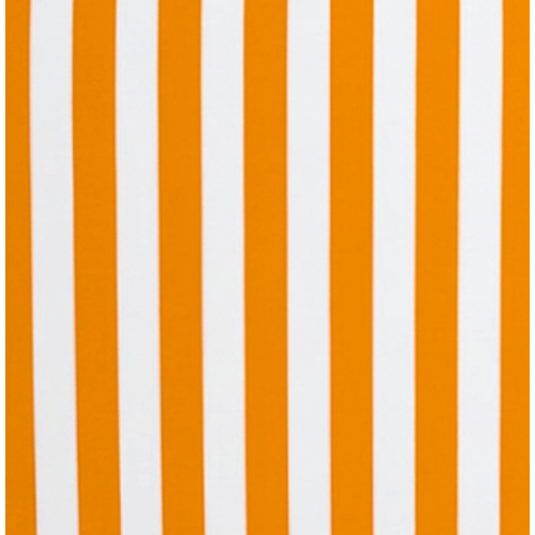 Чехол на Пуф квадратный Точка, оранжево-белая полоска 