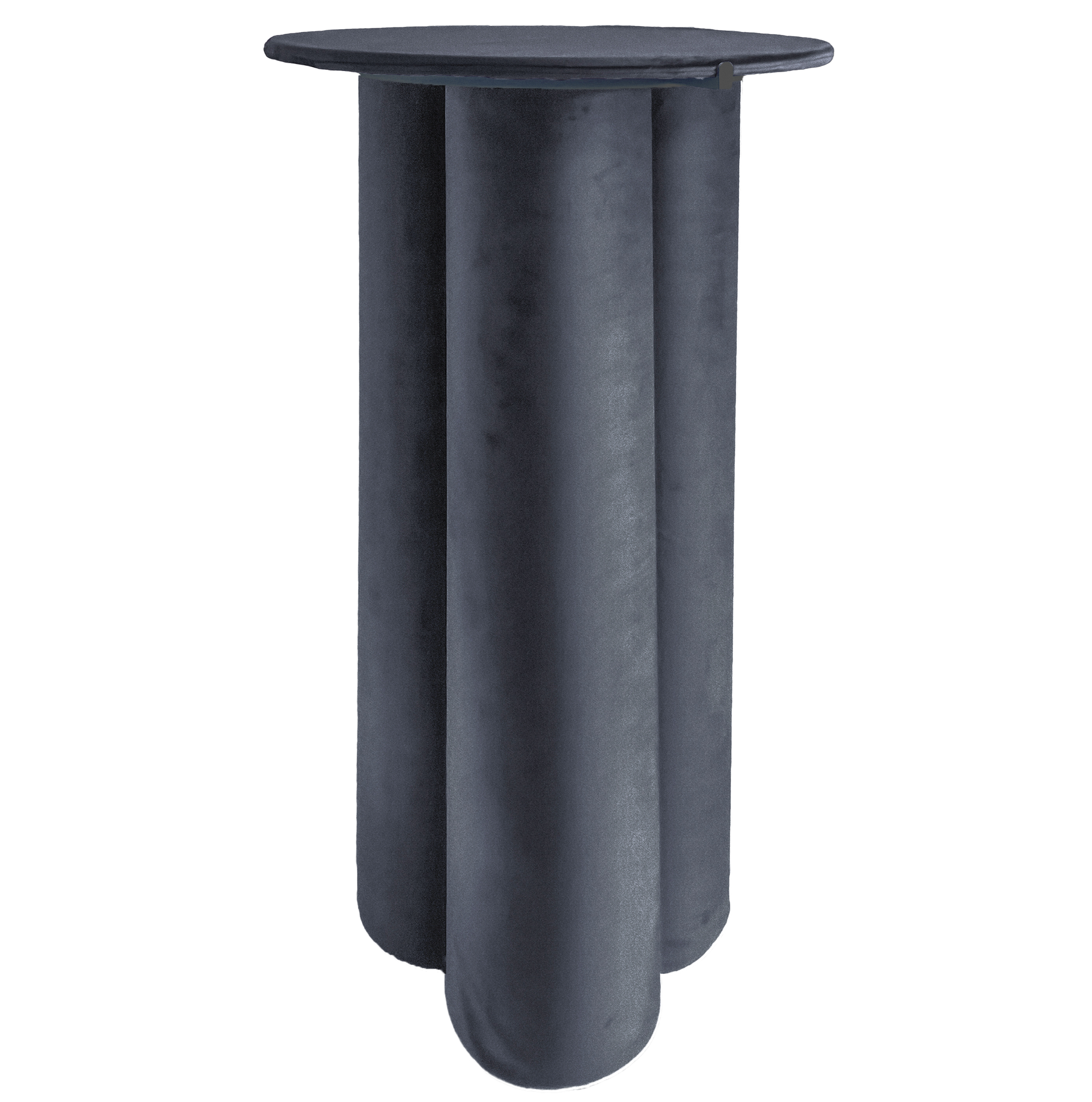 Коктейльный стол Сквош графит, велюр