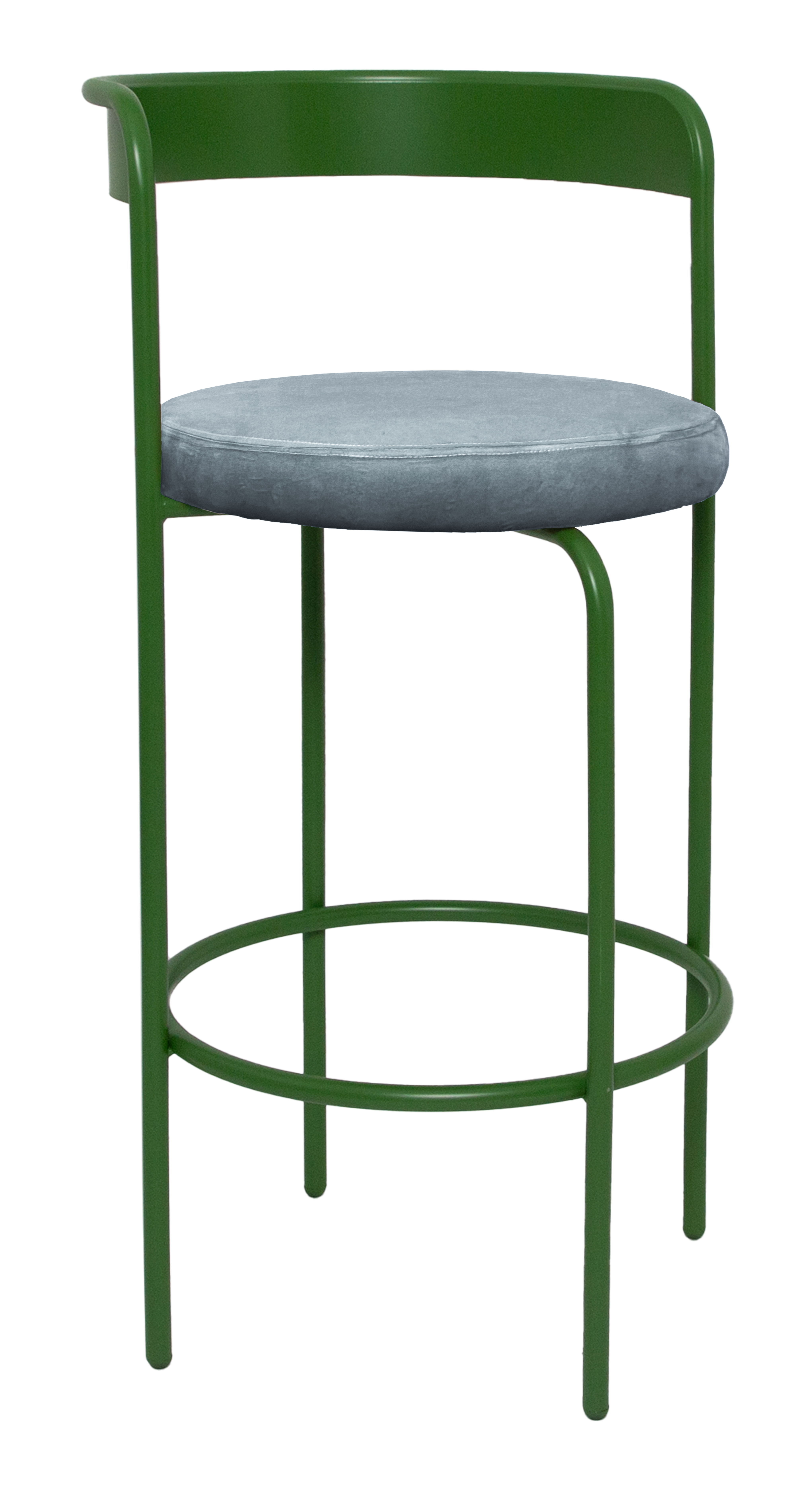 Стул барный Колори, Фисташковое пралине + Серо-голубой