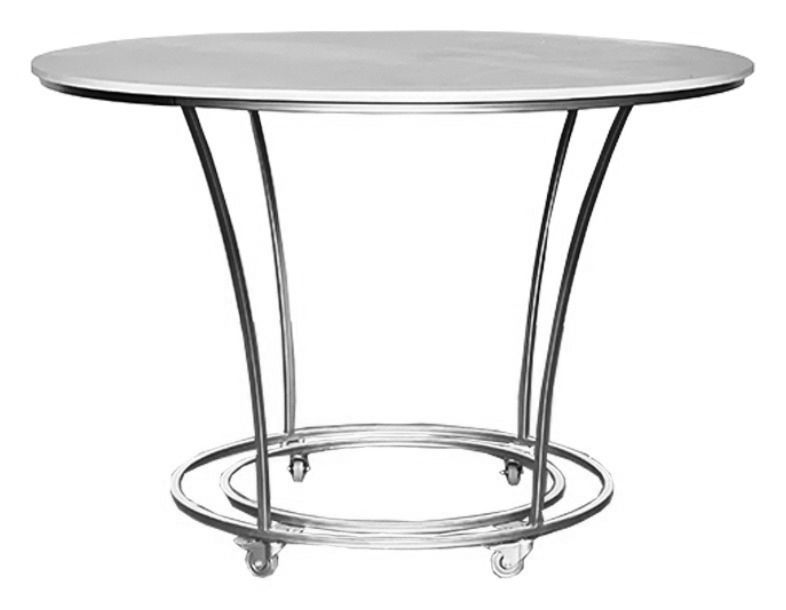 Столик для торта Клод, серебро (перекрас)