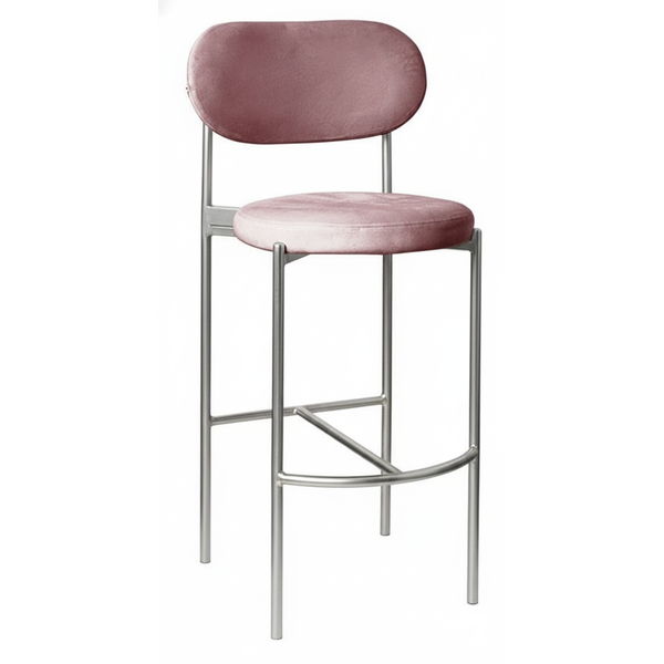 Стул барный Модерн Комфи Куколка + серебро, перекрас