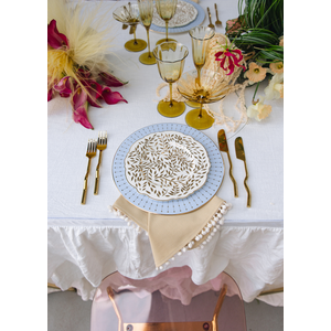 Салфетка из смесового льна, Beige Pompoms - Фото 7