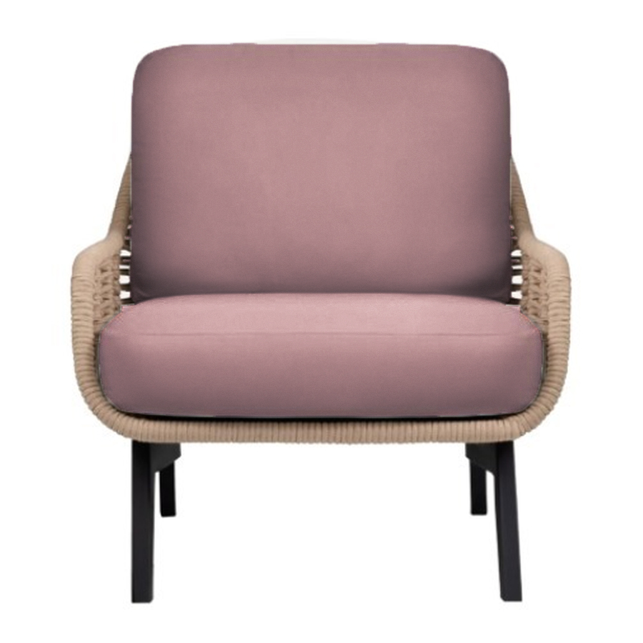 Кресло The One пыльно-розовый - Фото миниатюра 1