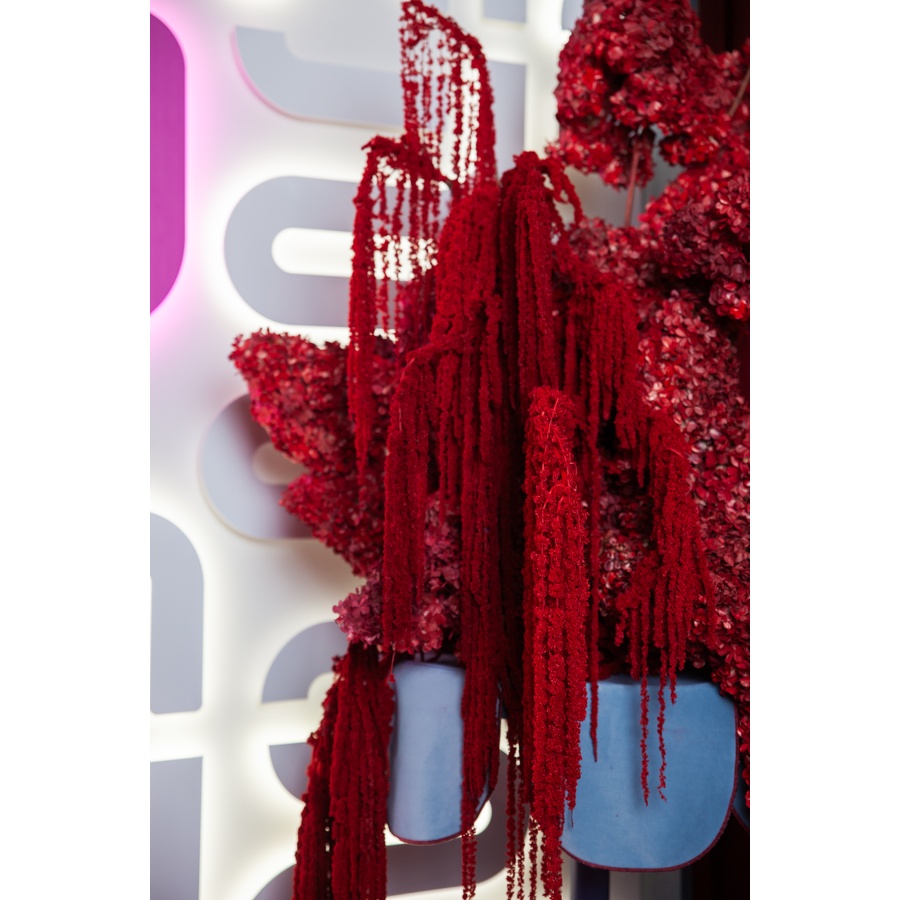 Стол "Yes, Caap" Twist, черничный йогурт+something blue, велюр (телескопическая нога) - Фото миниатюра 4