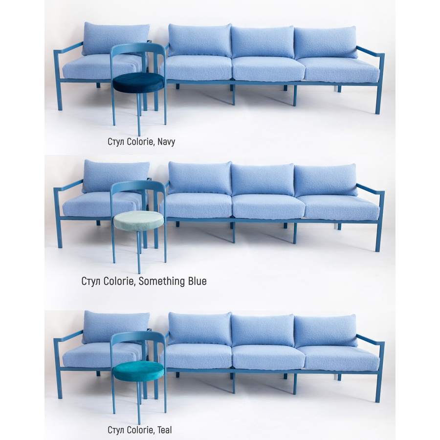 Диван Huggi M, Черничный йогурт + Blue Teddy - Фото миниатюра 3