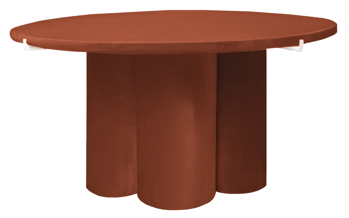 Журнальный столик Сквош Терракотовый, велюр