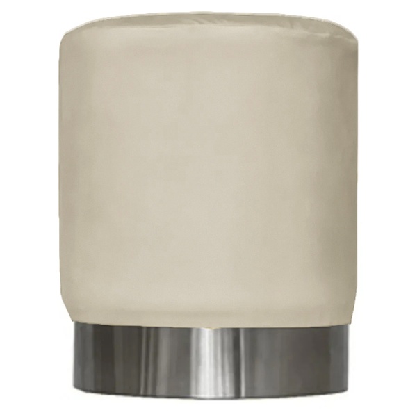 Пуф Silver, песочный велюр - Фото 1