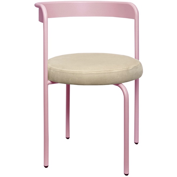 Стул Колори, Розовая помада + Кремовый бисквит