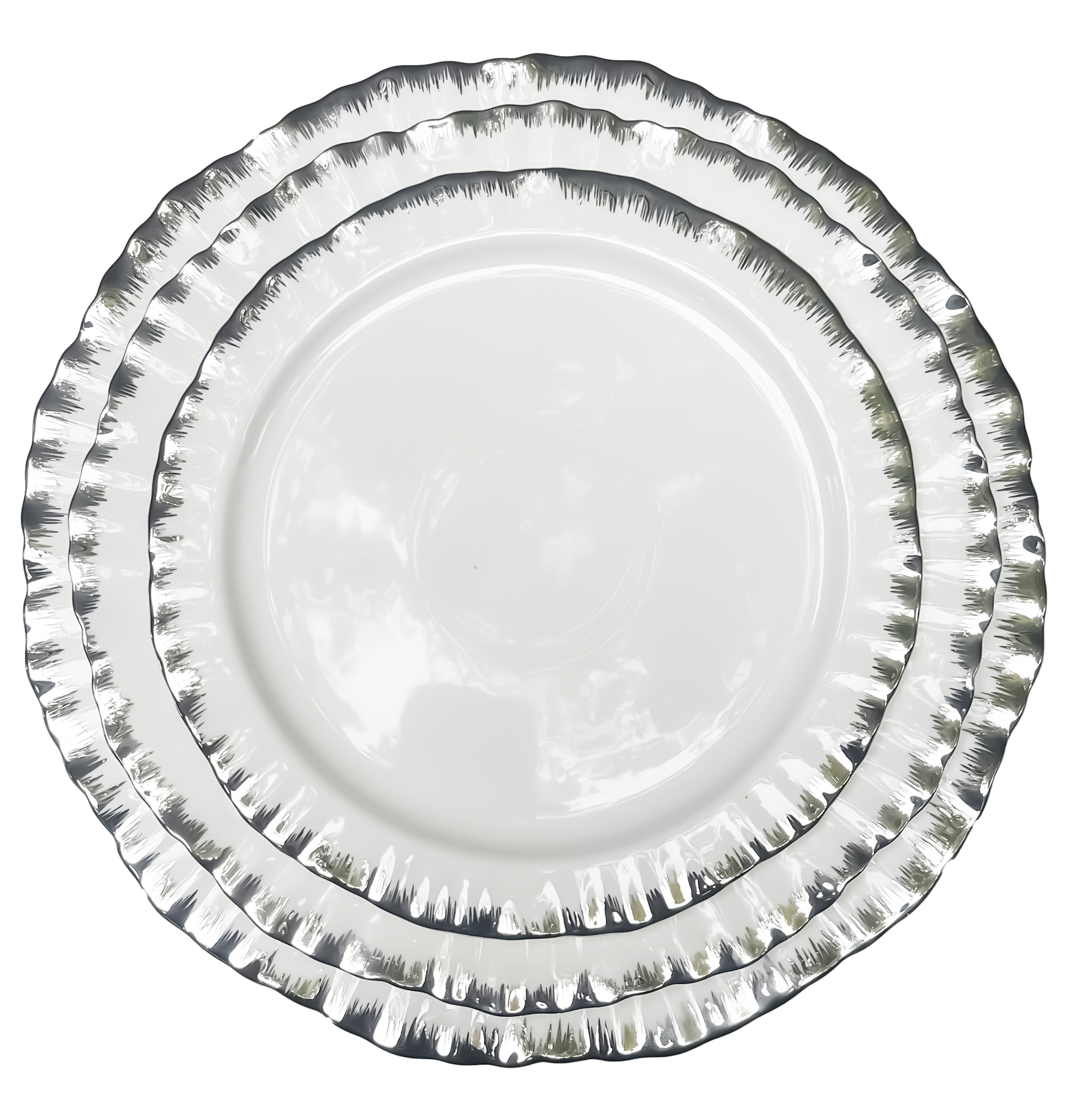 Сервировочная тарелка Sunflower silver - Фото миниатюра 2