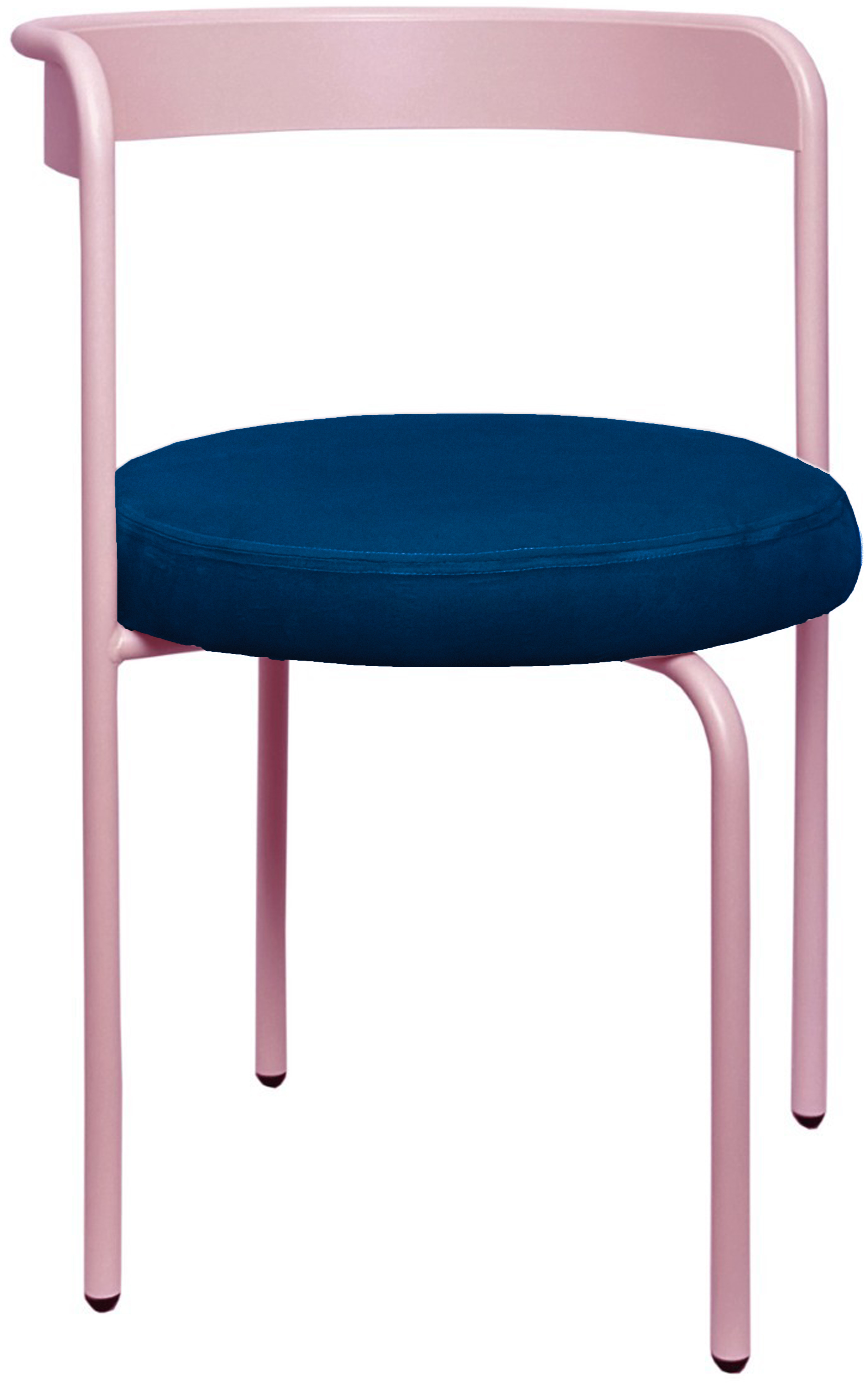 Стул Колори, Розовая помада + Глубокий синий
