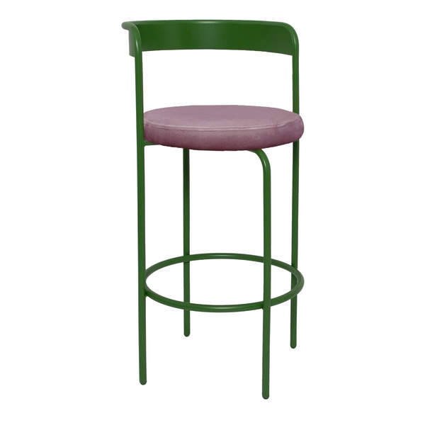 Стул барный Колори, Фисташковое пралине + Розовая помада
