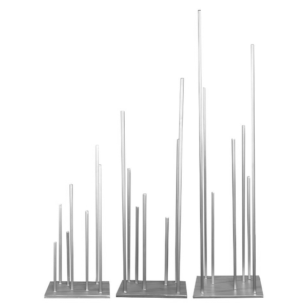 Сет стоек Еж С - Л, серебро перекрас