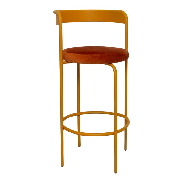Стул барный Колори, Тыквенный тарт + Терракотовый