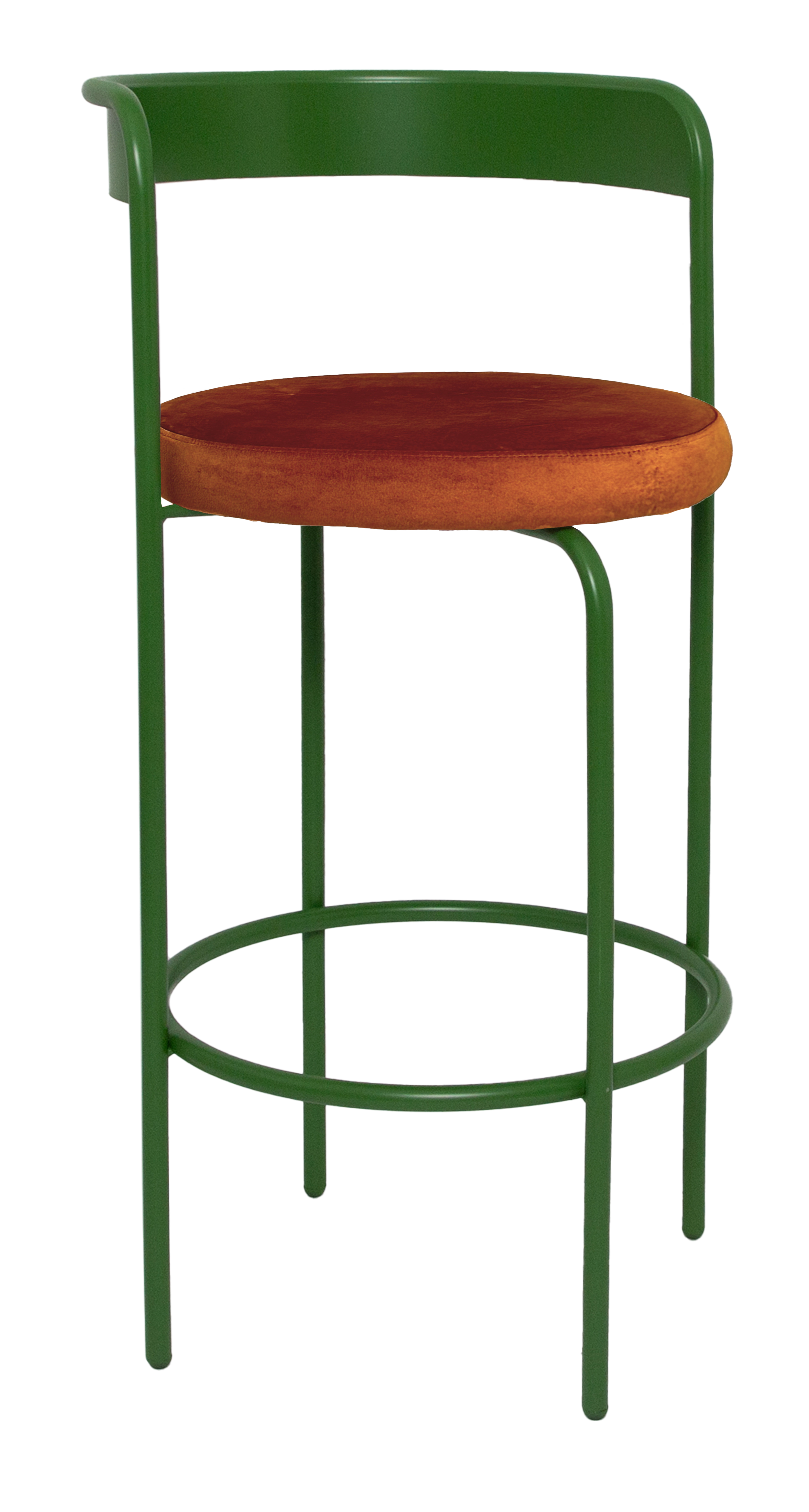 Стул барный Колори, Фисташковое пралине + Терракотовый