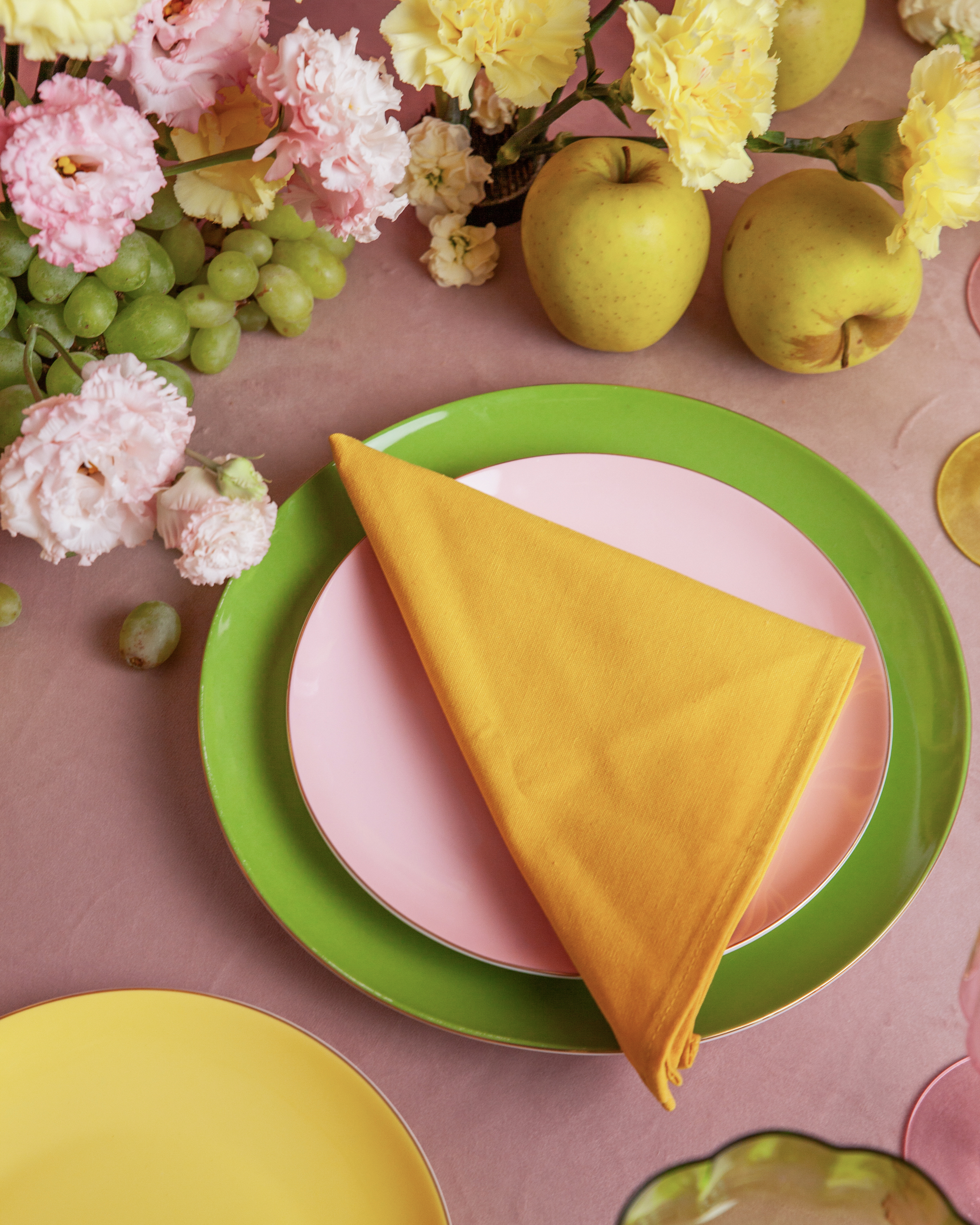 Салфетка из смесового льна, Самовлюбленный нарцисс