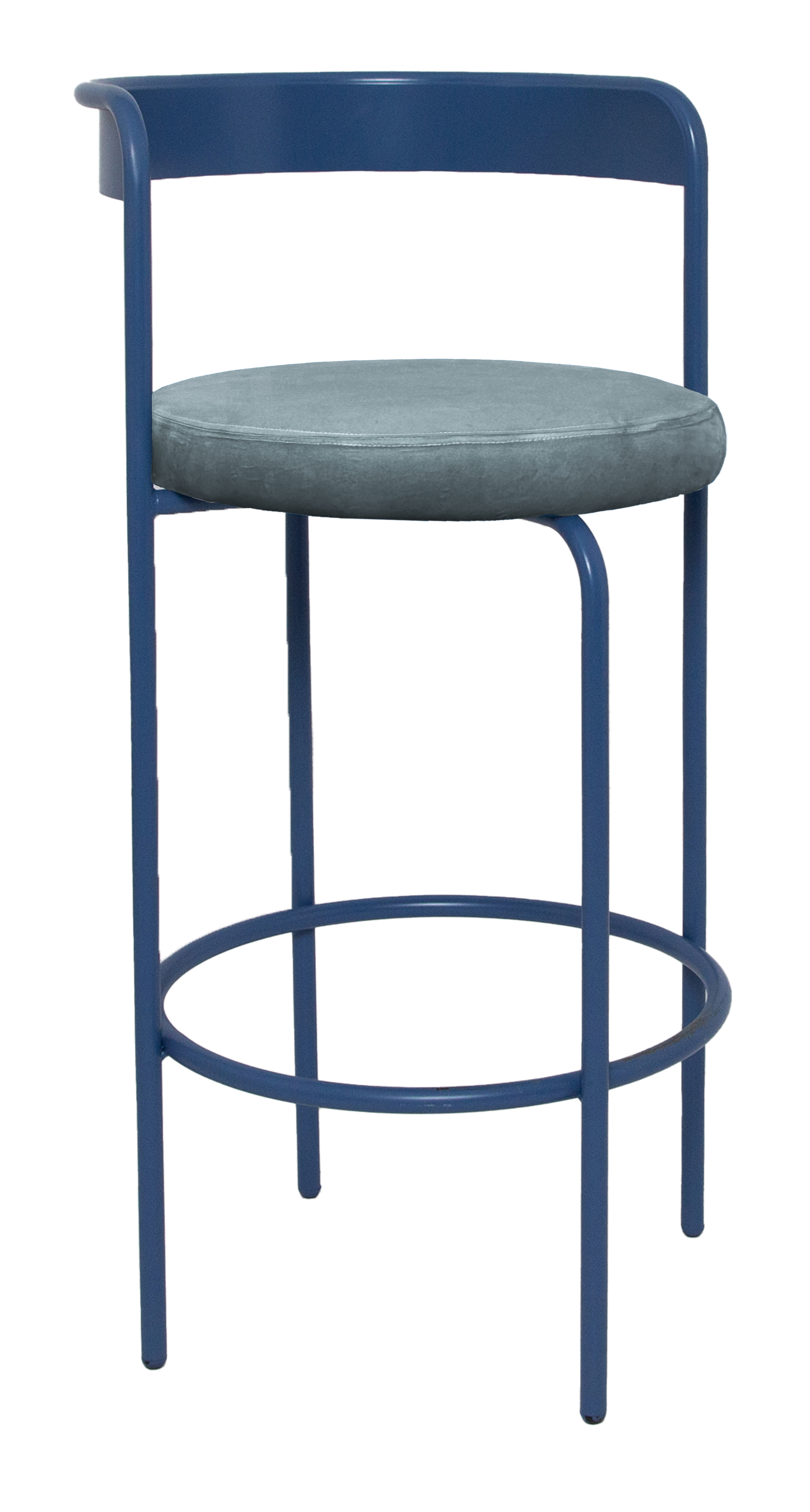 Стул барный Колори, Черничный йогурт + Серо-голубой