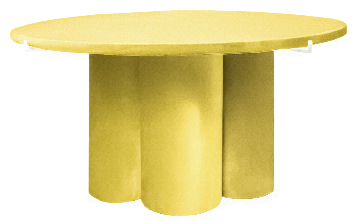 Журнальный столик Сквош Желтая субмарина, велюр