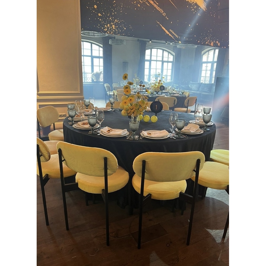 Стул Modern Black, Natural Rotango + Yellow Submarine - Фото миниатюра 2