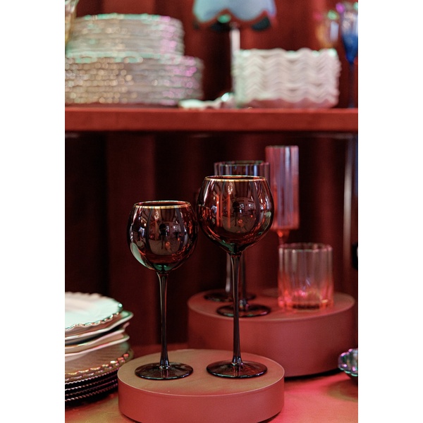 Бокал Siren S рубиновый с золотой каймой - Фото 2