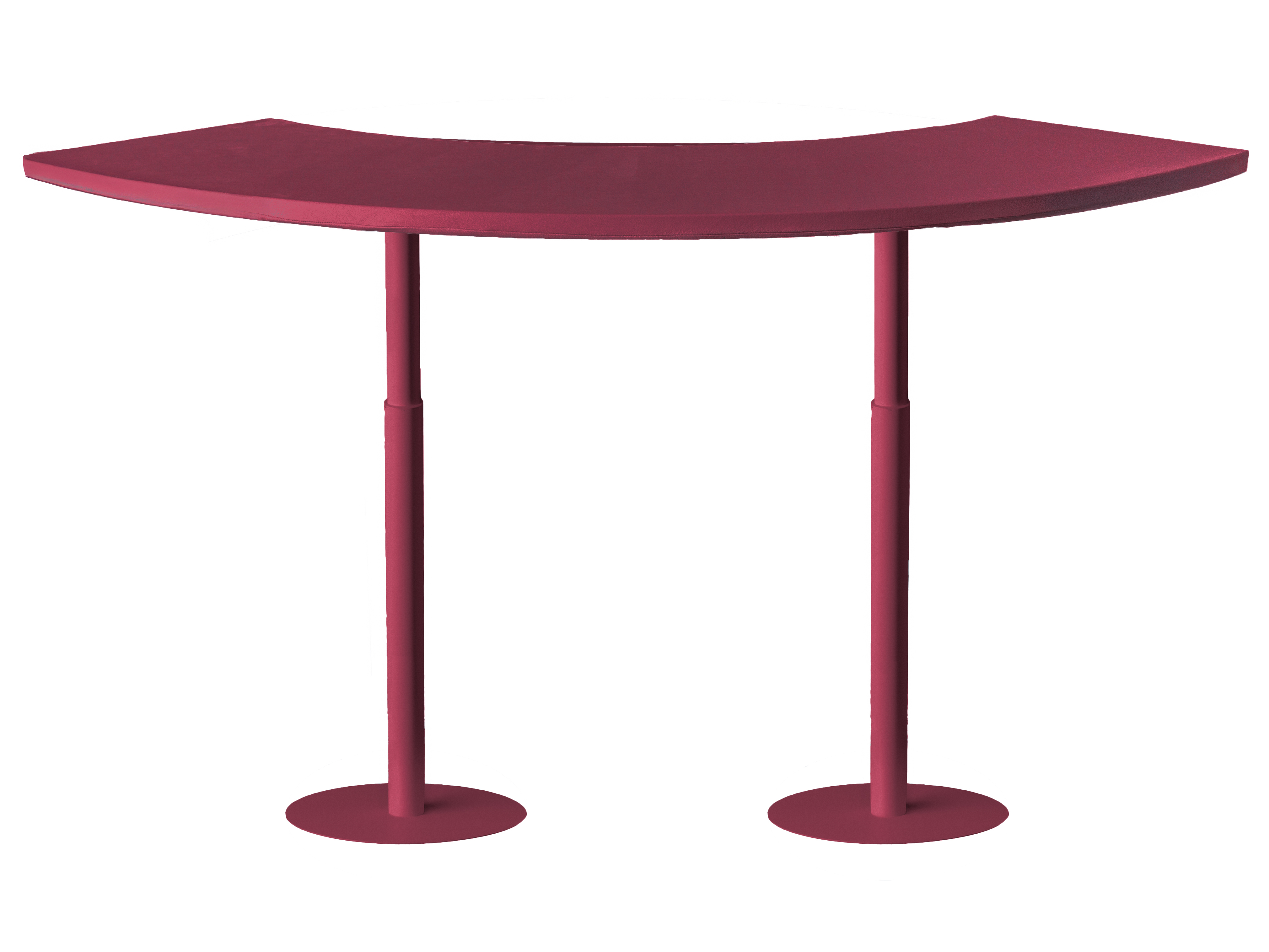 Стол коктейльный Твист Змейка М, пьяная вишня, (телескопическая нога) 