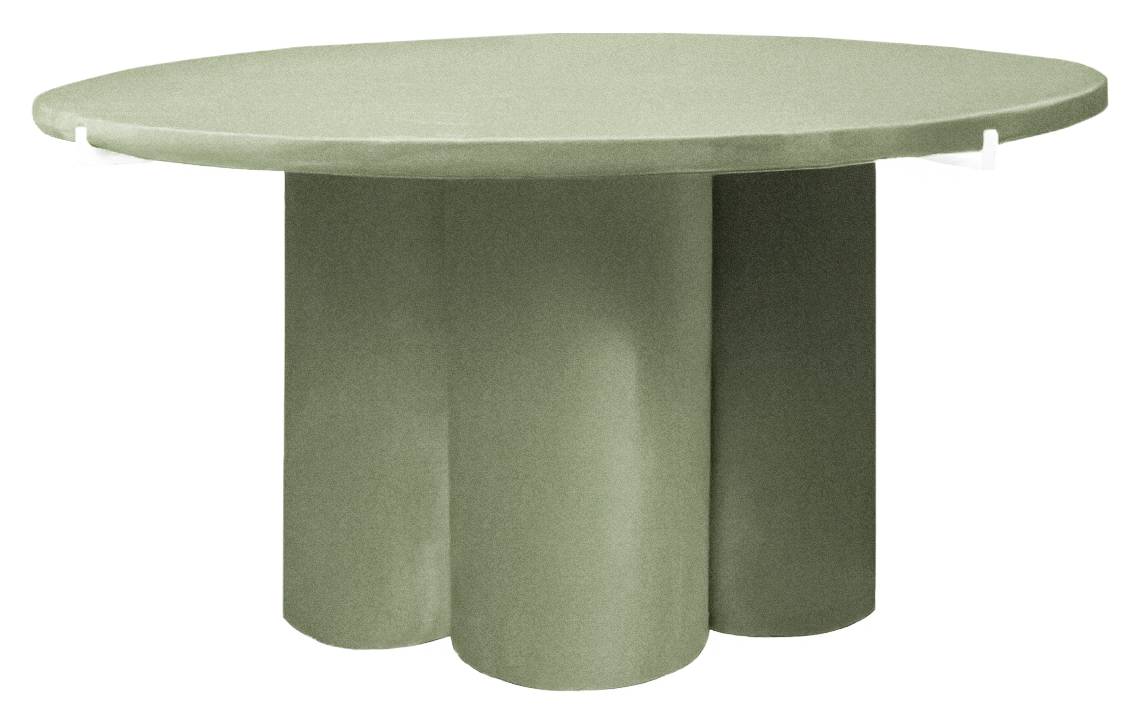 Журнальный столик Сквош шалфей, велюр 