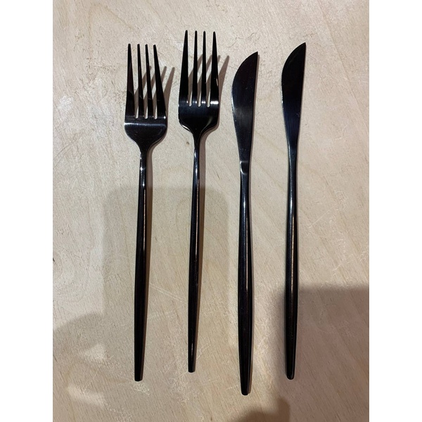 Столовые приборы Goa, черные, сет из 4 предметов - Фото 5