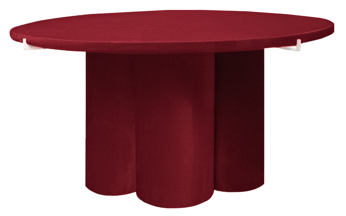 Журнальный столик Сквош, пьяная вишня велюр