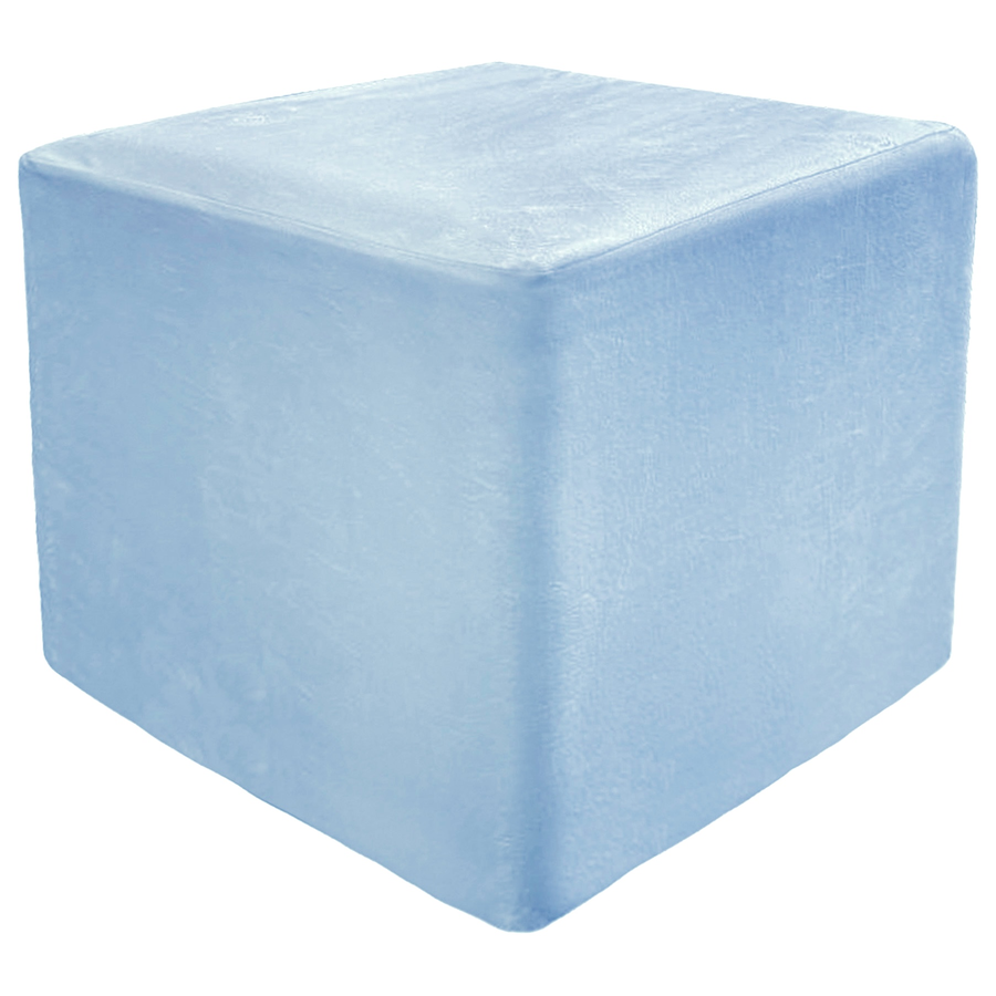 Пуф квадратный, велюр, Sky - Фото миниатюра 1