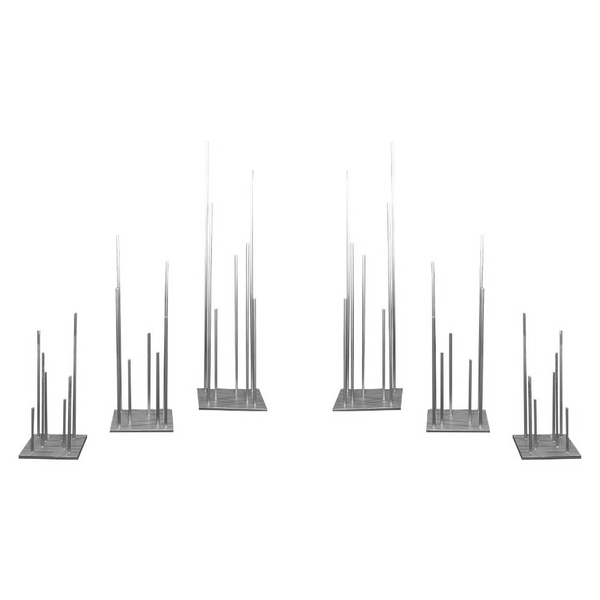 Сет стоек Еж С - Л, серебро перекрас - изображение 2