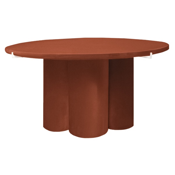 Журнальный столик Сквош Терракотовый, велюр