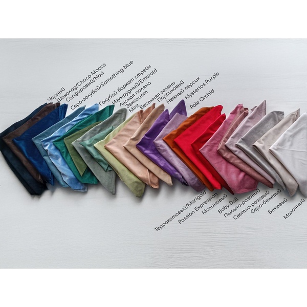 Салфетка велюр, нежный персик - Фото 6