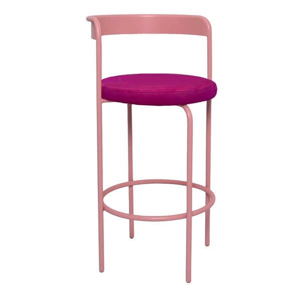 Стул барный Колори, Розовая помада + Манящая фуксия