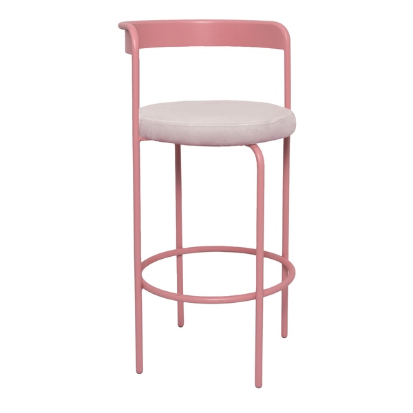 Стул барный Колори, Розовая помада + Розовый кварц