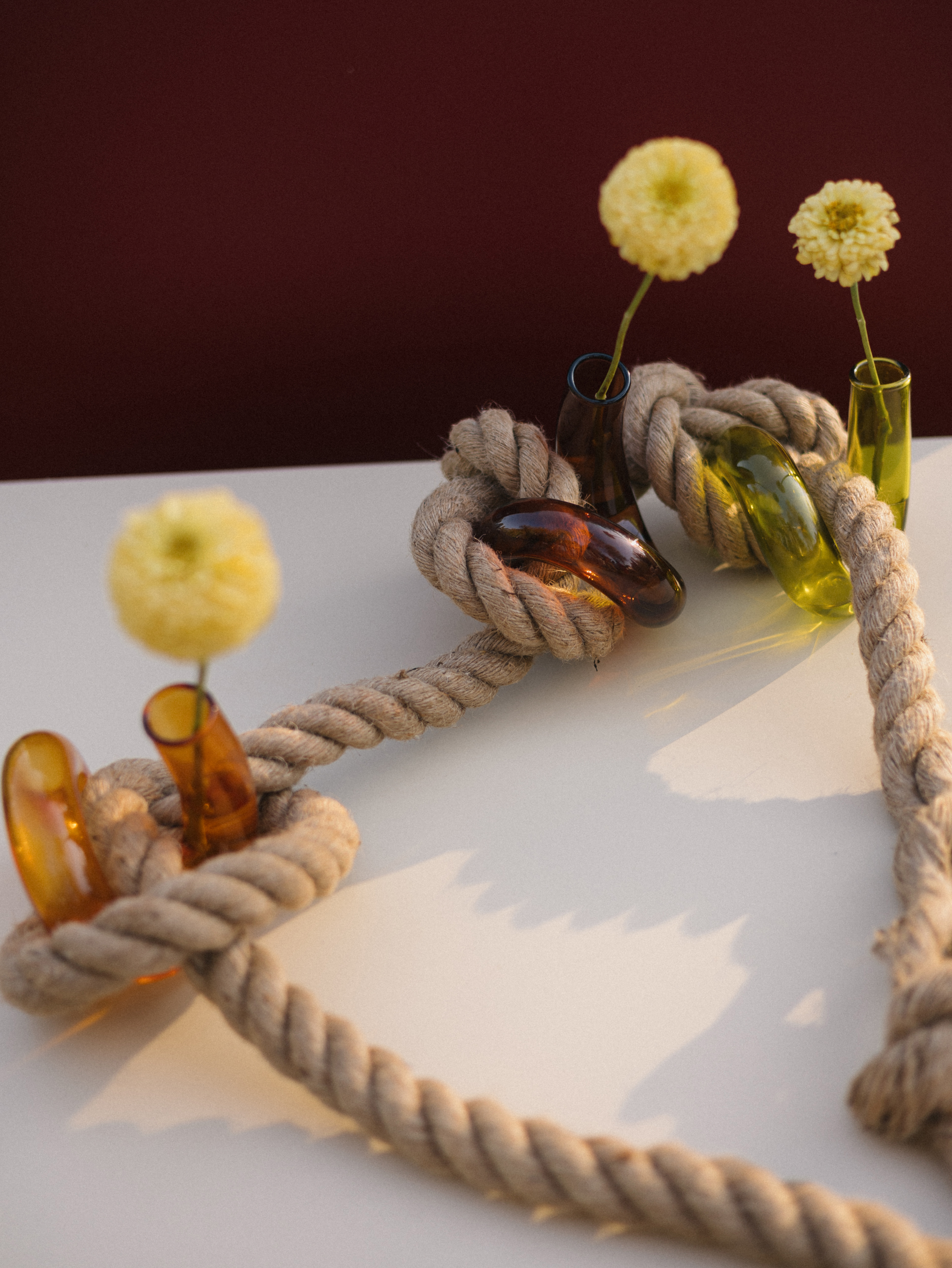 Стеклянная вазочка Пайпер оранжевая