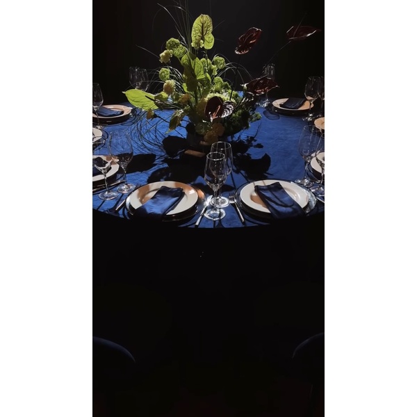 Салфетка велюр, сапфировая - Фото 5