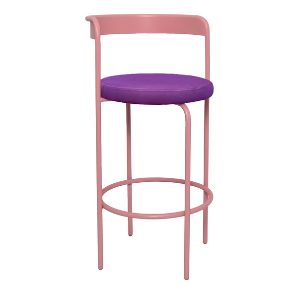 Стул барный Колори, Розовая помада + Таинственный фиолетовый
