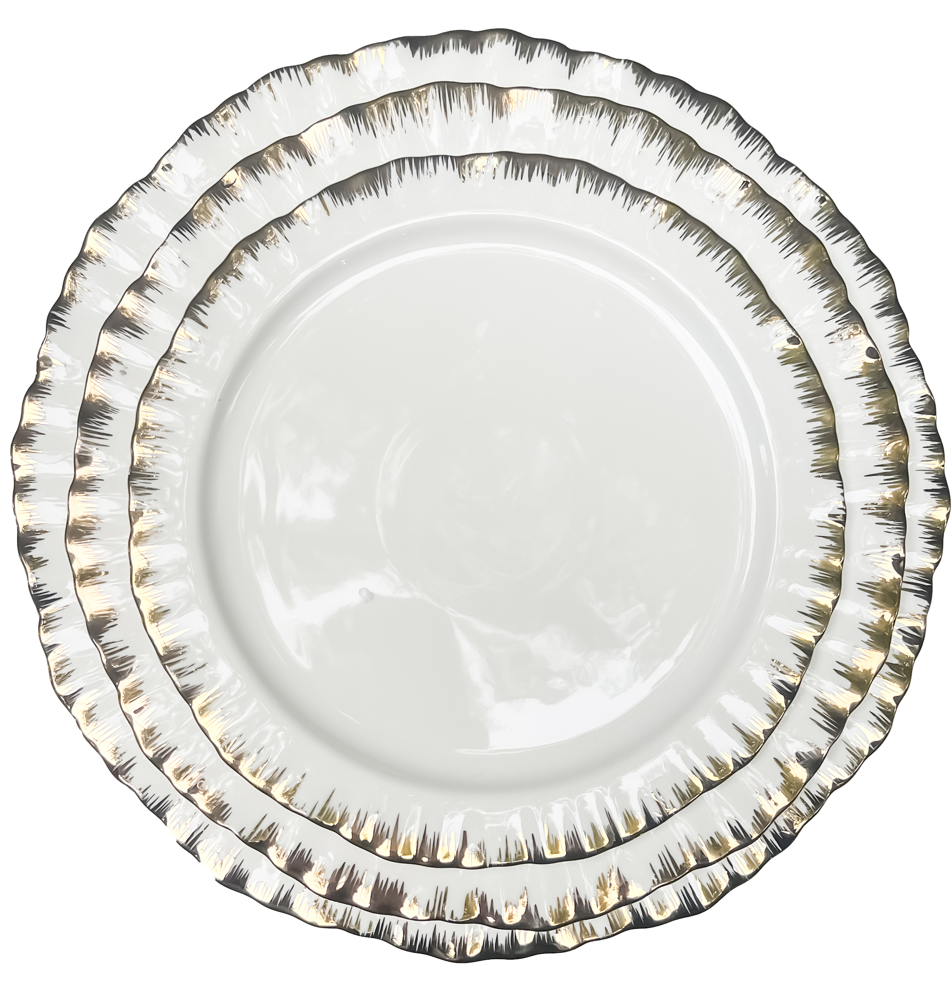 Порционная тарелка Подсолнух Золото М