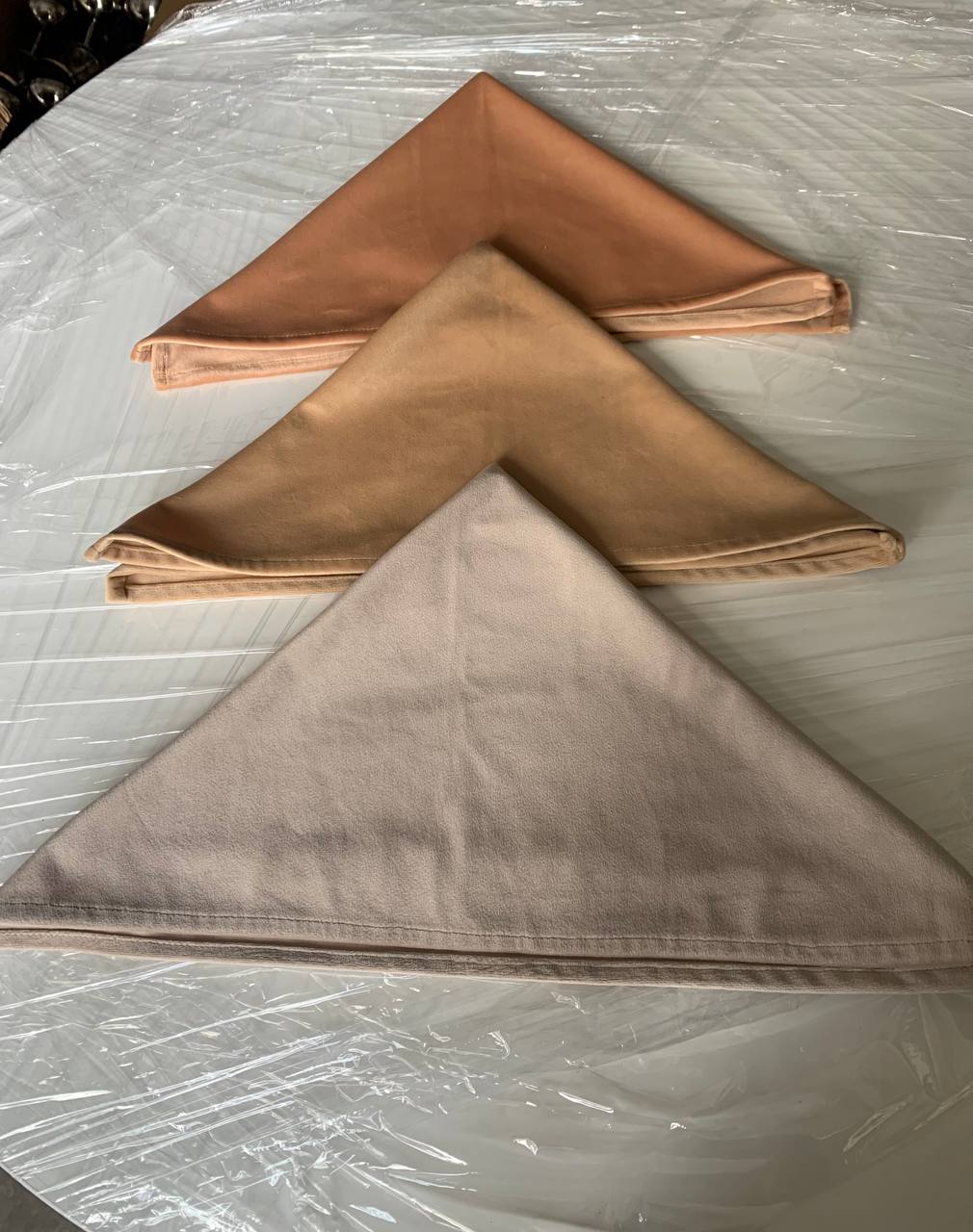 Салфетка велюр, бежевая