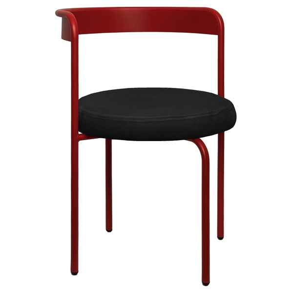 Стул Колори, Красный бархат + Черная ночь