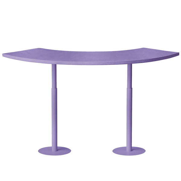 Стол коктейльный Twist Serpent M, violet ice cream+pale orchid (телескопические ноги)  - Фото 1