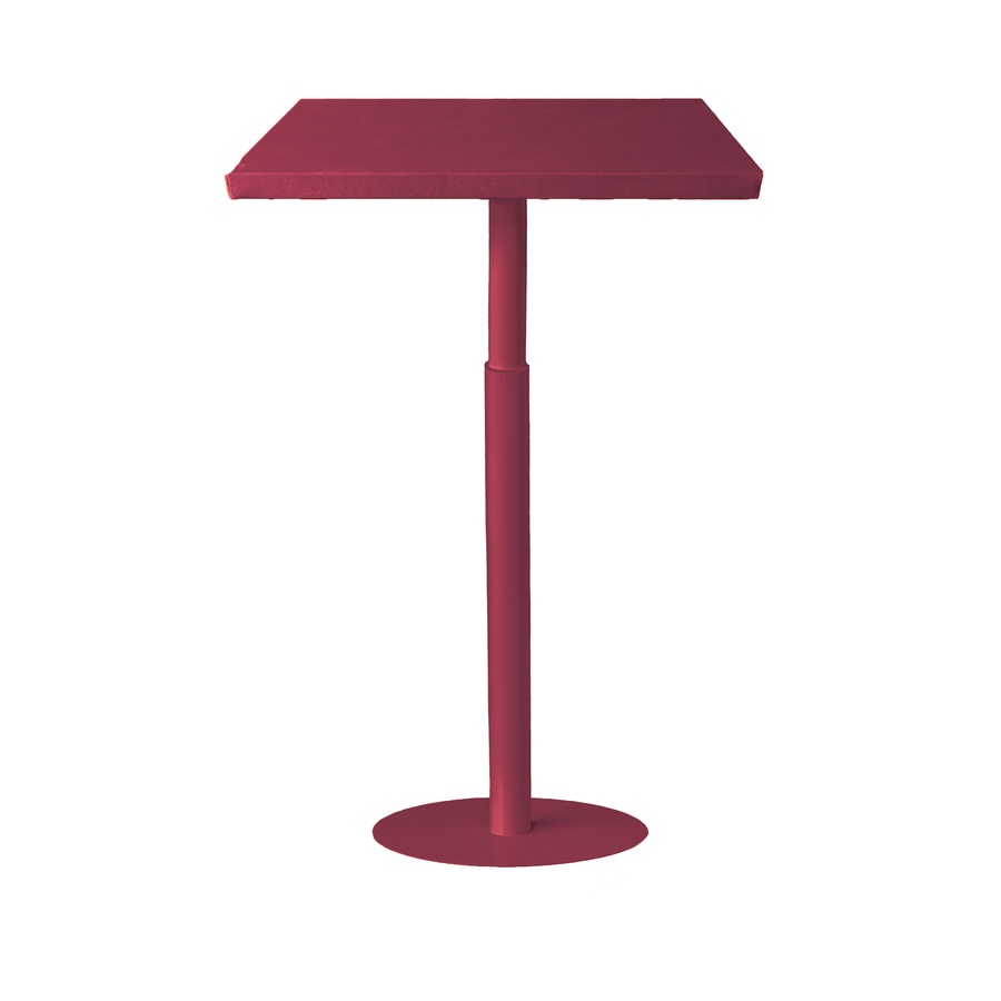 Стол коктейльный Twist Rectangle S, пьяная вишня (телескопическая нога) - Фото миниатюра 1