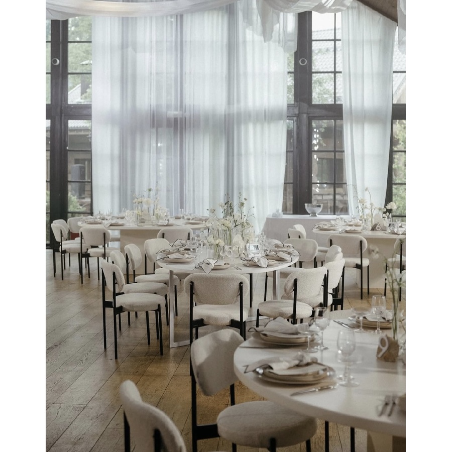 Стул Modern Silver, Natural Rotango + Milky Way - Фото миниатюра 4