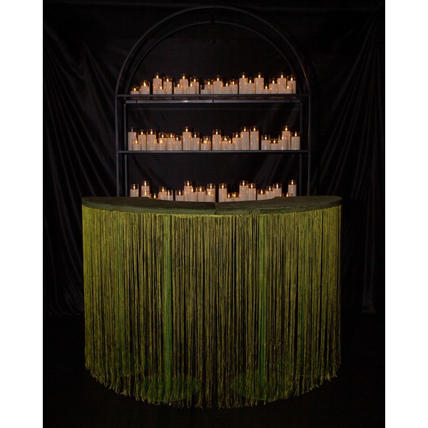 Стол коктейльный Твист Змейка С, Фисташковое пралине + Лесная поляна (телескопические ноги) - изображение 6