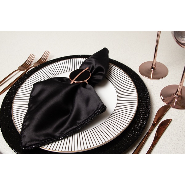 Кольцо для салфетки Баттон, черное - изображение 3