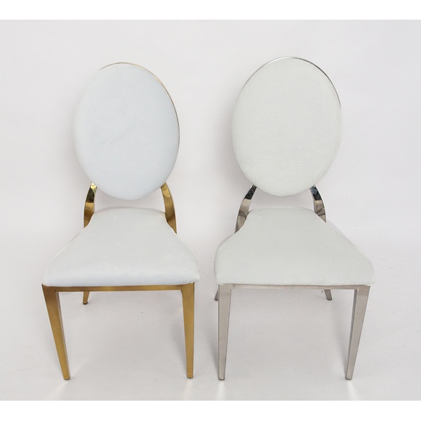 Стул Вашингтон Серебро, велюр белоснежный - изображение 2