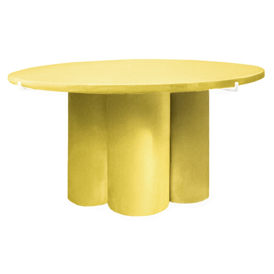 Журнальный столик Сквош Желтая субмарина, велюр - Фото миниатюра 1