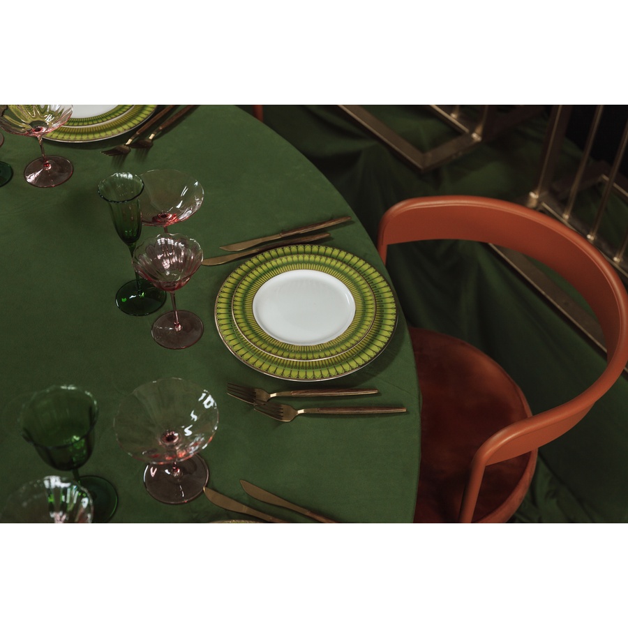 Скатерть велюр, круглая, лесная поляна - Фото миниатюра 4