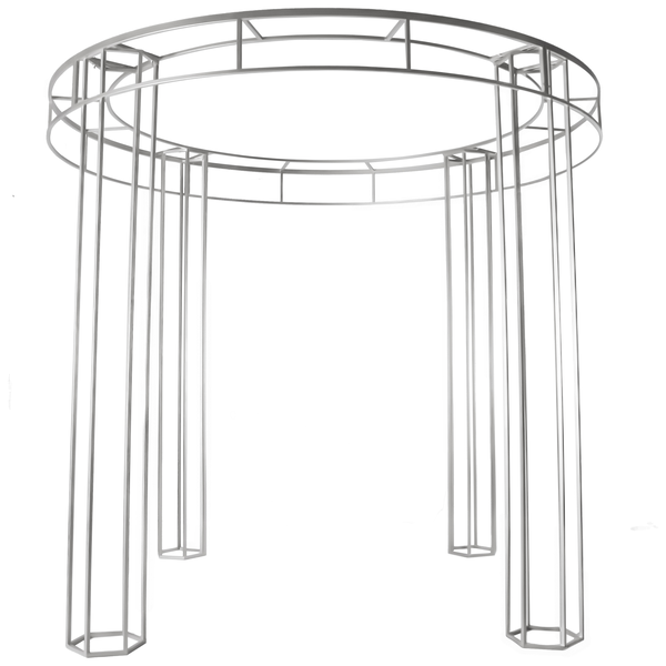 Арка четырехопорная Аркадия + серебро, перекрас
