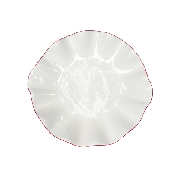 Порционная тарелка Lotus red rim S  - Фото 1