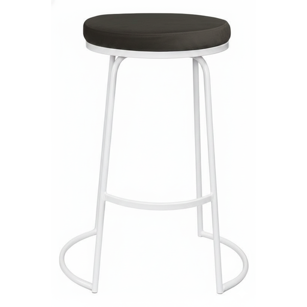 Стул барный Модерн Сэддл Шоко мокка + белый, перекрас 